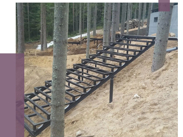 Монтаж металлических лестниц в Малоярославце от 13703 руб. 