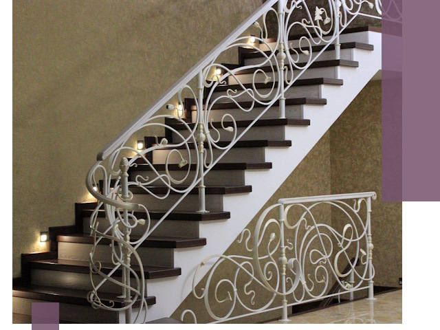 Кованые лестницы под ключ в Малоярославце — изготовление и монтаж