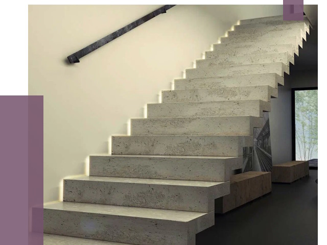 Облицовка бетонных лестниц в Малоярославце от 4654 руб/м2