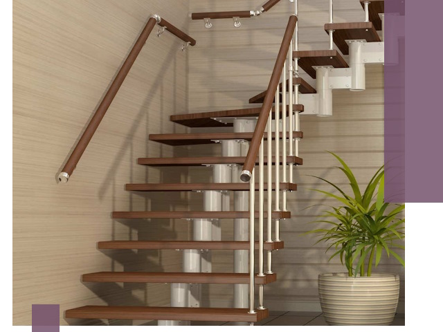 Изготовление модульных лестниц под ключ в Малоярославце