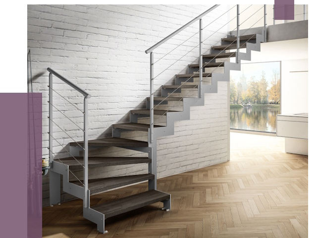 Г-образные лестницы под ключ в Малоярославце от 37490 руб. | ПРОЛЁТ-Млр