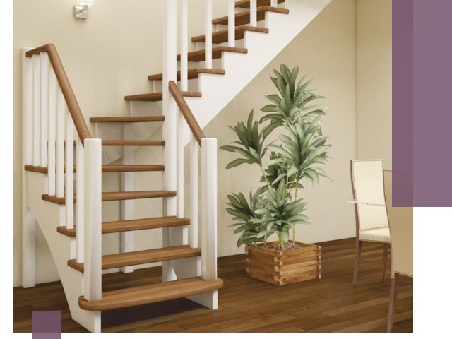 Г-образные лестницы под ключ в Малоярославце — изготовление и монтаж