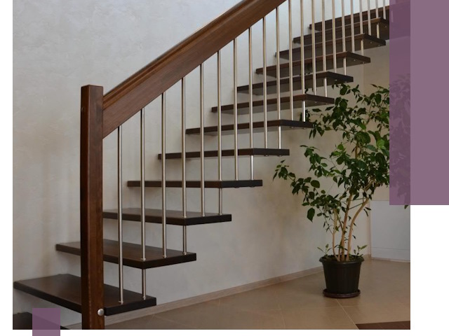 Лестницы на больцах под ключ в Малоярославце – изготовление и монтаж