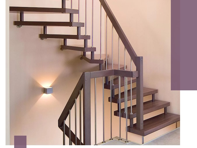 Изготовление лестниц на больцах в Малоярославце под ключ