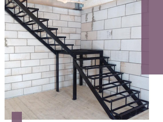 Лестницы на металлокаркасе под ключ в Малоярославце — изготовление и монтаж