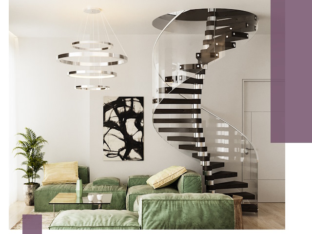 Лестницы для двухуровневой квартиры в Малоярославце — изготовление и монтаж