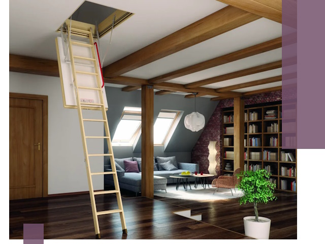 Чердачные лестницы под ключ в Малоярославце: изготовление и монтаж