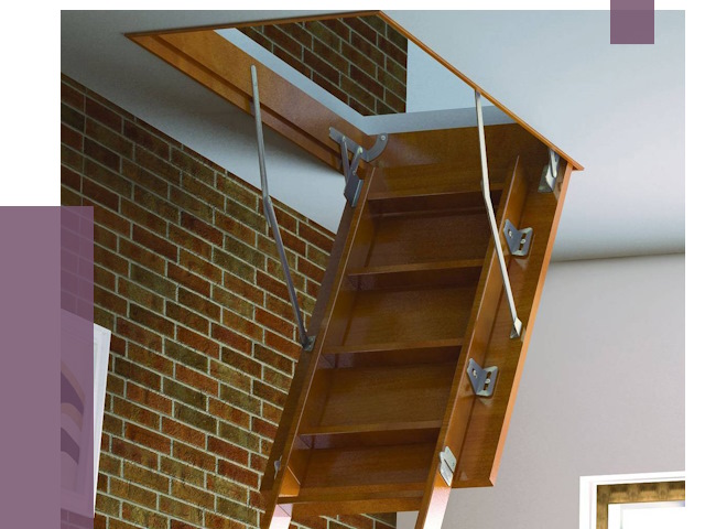 Установка чердачной лестницы в Малоярославце от 7912 руб. | ПРОЛЁТ-Млр