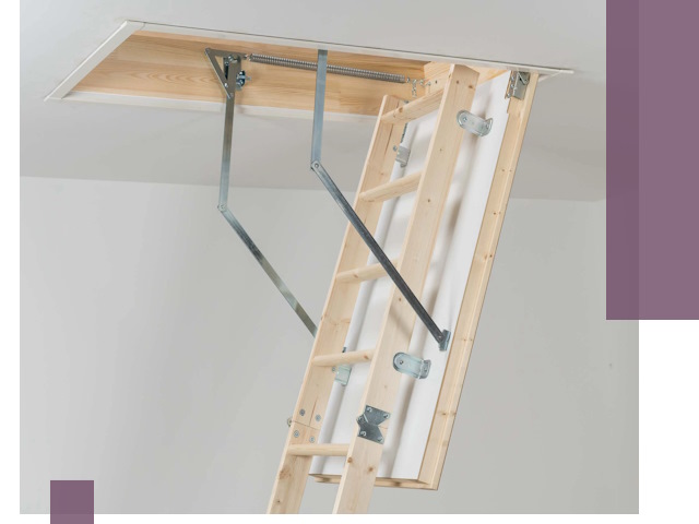 Установка чердачной лестницы под ключ в Малоярославце