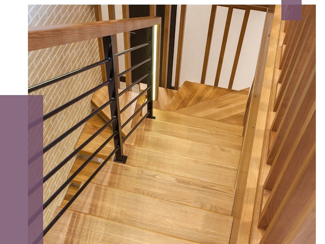 Лестницы из ясеня в Малоярославце под ключ от 10135 руб. 