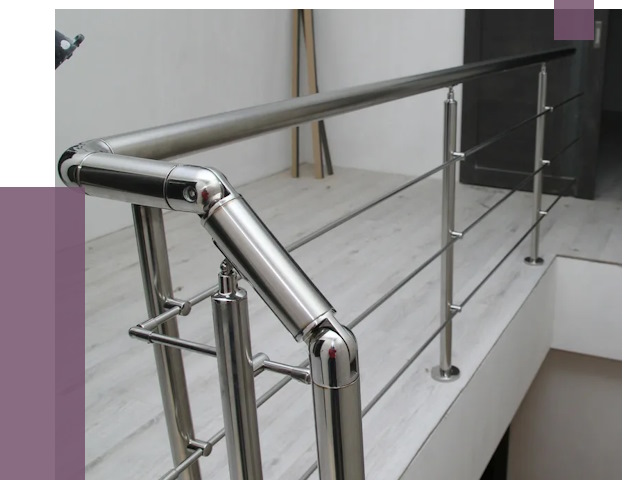 Перила из нержавеющей стали в Малоярославце от 9101 руб. под ключ | ПРОЛЁТ-Млр