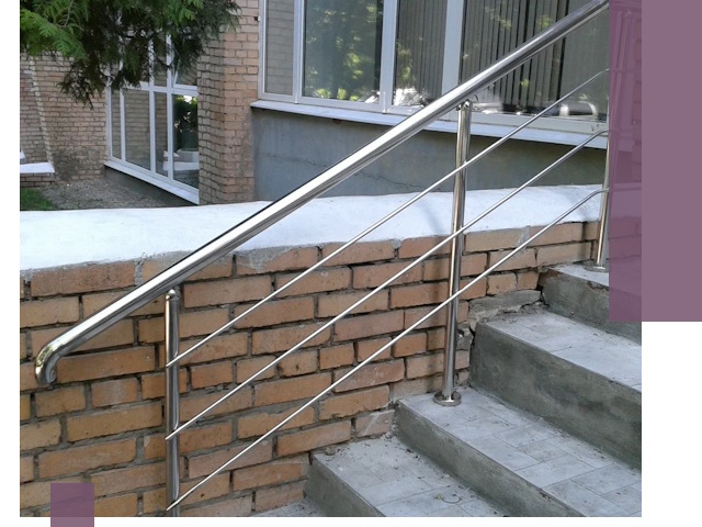 Перила из нержавеющей стали высокого качества в Малоярославце