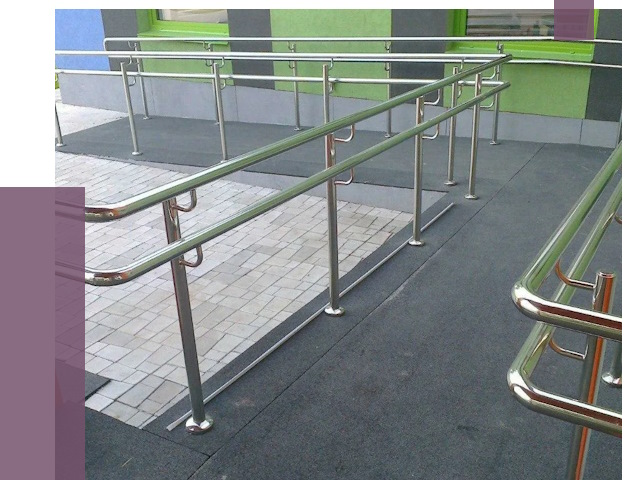 Ограждения пандусов в Малоярославце от 4395 руб. монтаж | ПРОЛЁТ-Млр