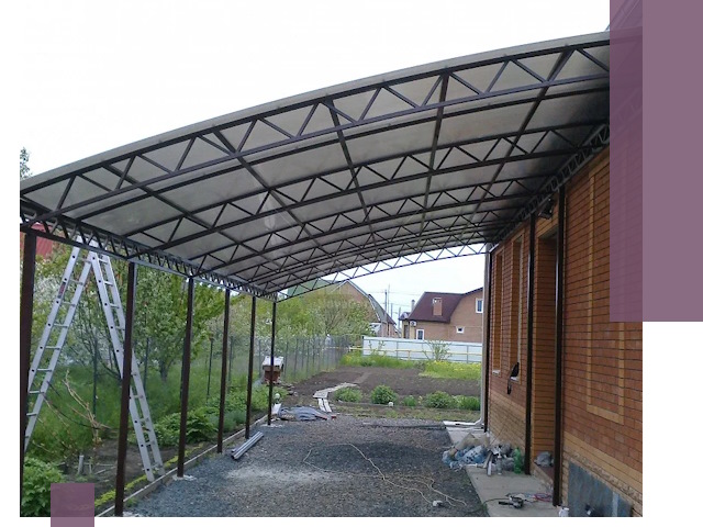 Профессиональный монтаж навесов под ключ в Малоярославце