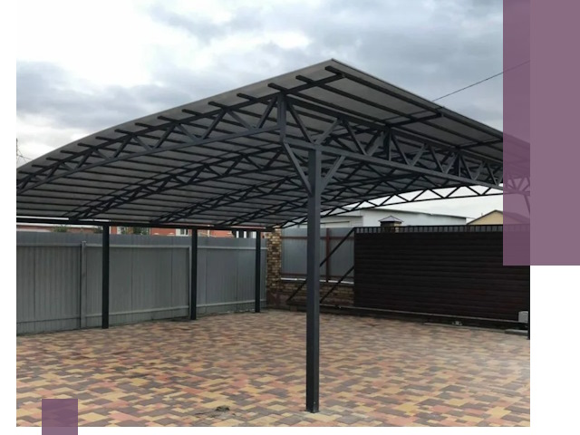 Недорогие навесы под ключ в Малоярославце — изготовление и монтаж