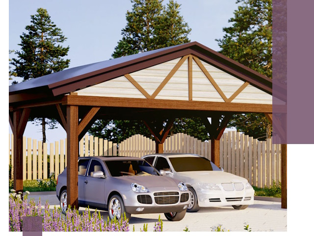 Навесы для автомобиля в Малоярославце — изготовление и монтаж