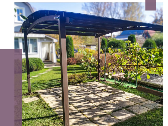 Навесы для дачи в Малоярославце от 12876 руб. под ключ — ПРОЛЁТ-Млр