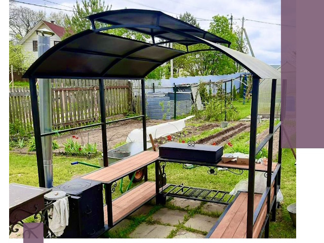 Навесы для барбекю в Малоярославце: изготовление, монтаж и демонтаж