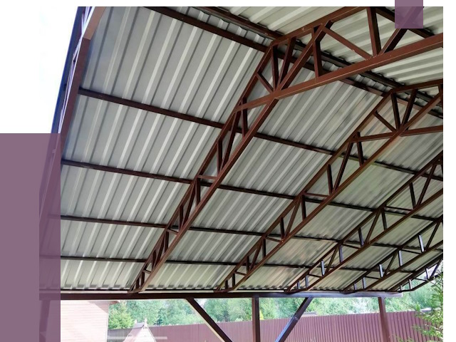 Навесы из профнастила в Малоярославце от 7446 руб. | ПРОЛЁТ-Млр