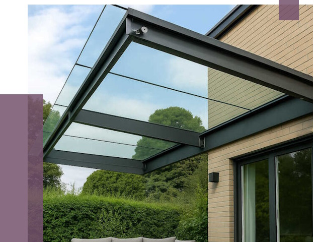 Стеклянные навесы и козырьки в Малоярославце от 12410 руб.