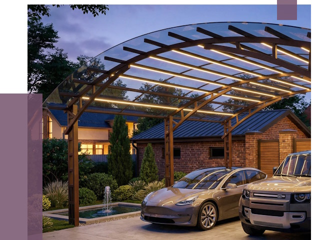 Металлические навесы в Малоярославце от 12824 руб. под ключ — ПРОЛЁТ-Млр