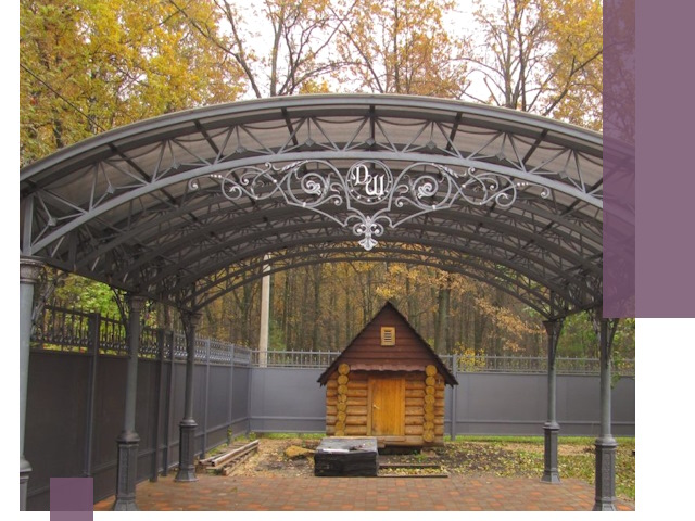 Кованые навесы премиум-класса под заказ в Малоярославце