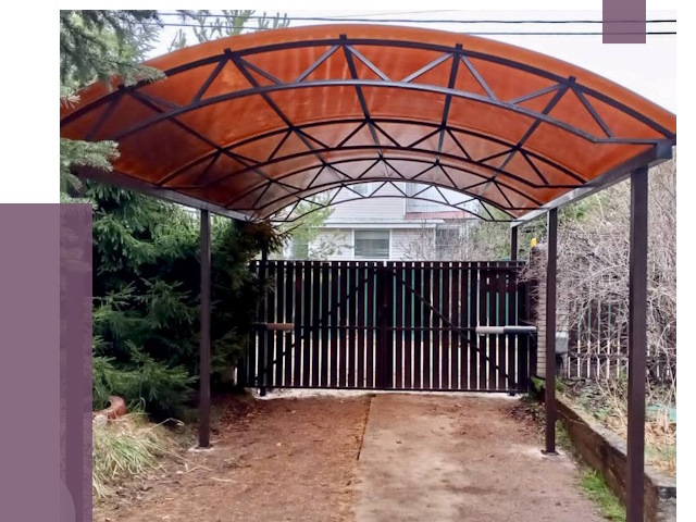 Арочные навесы в Малоярославце от 12876 руб. — изготовление и монтаж | ПРОЛЁТ-Млр