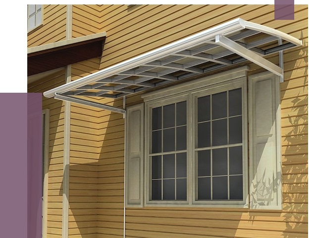 Козырьки над окнами в Малоярославце от 7705 руб. — монтаж, покупки | ПРОЛЁТ-Млр