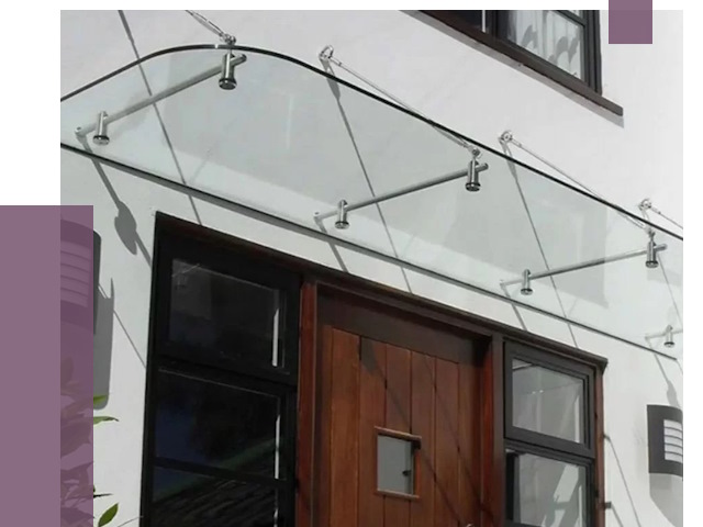 Стеклянные козырьки в Малоярославце от 19133 руб. | ПРОЛЁТ-Млр