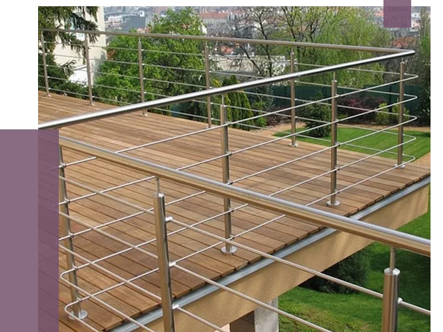 Алюминиевые парапеты в Малоярославце под ключ от 7860 руб. 