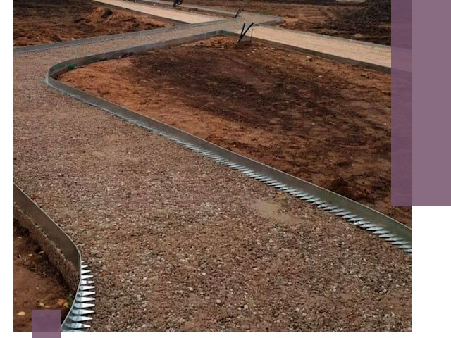 Металлические бордюры под ключ в Малоярославце — изготовление и монтаж