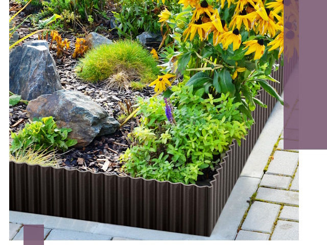 Металлические бордюры для клумб в Малоярославце — производство и монтаж