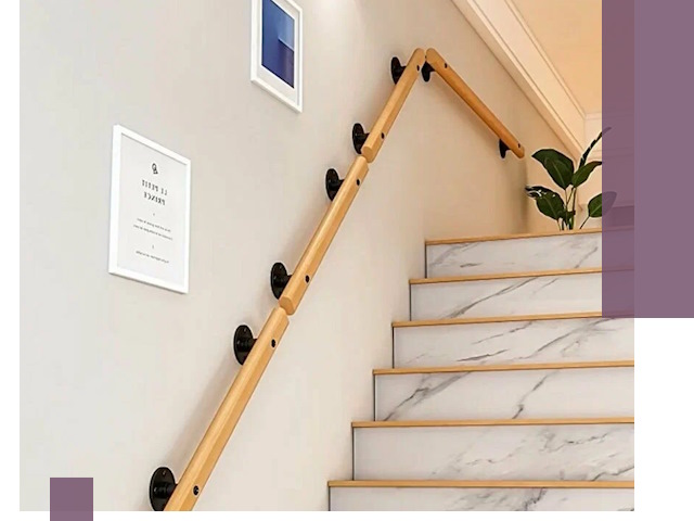 Поручни металлические и деревянные под ключ в Малоярославце